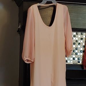 Long-sleeved beautiful Pink Dress